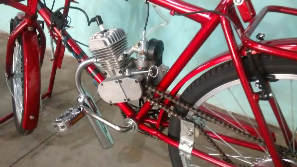BICICLETA CARGUEIRA MOTORIZADA 80cc 2T p/ Galão - BIKEMOTO BICICLETAS  MOTORIZADAS E ELÉTRICAS