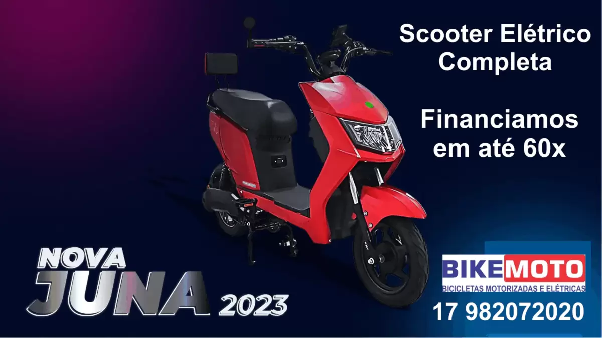 Scooter Elétrica Juna 650 W 2023  Bikemoto  Imagem