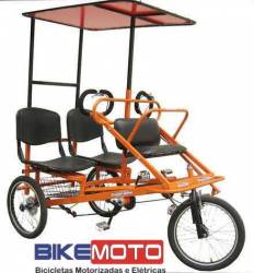 Triciclo para 4 pessoas á pedal  Bikemoto